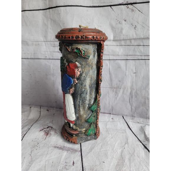 Vintage German 9" Eternal Candle Hand Carved by Gunter Kerzen, Schwatzwald READ - Picture 3 of 8